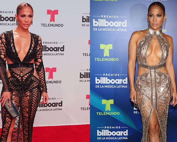 Jennifer Lopez makes two daring fashion statements at the Billboard Latin Music Awards